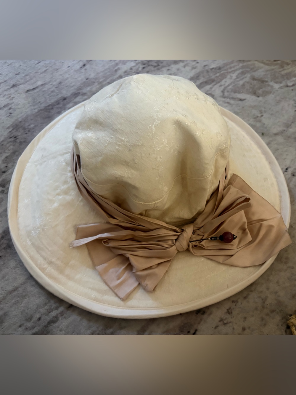 Vintage RoseHip Canada Hemp/Silk Jacquard Sun Hat 🍁 NWT